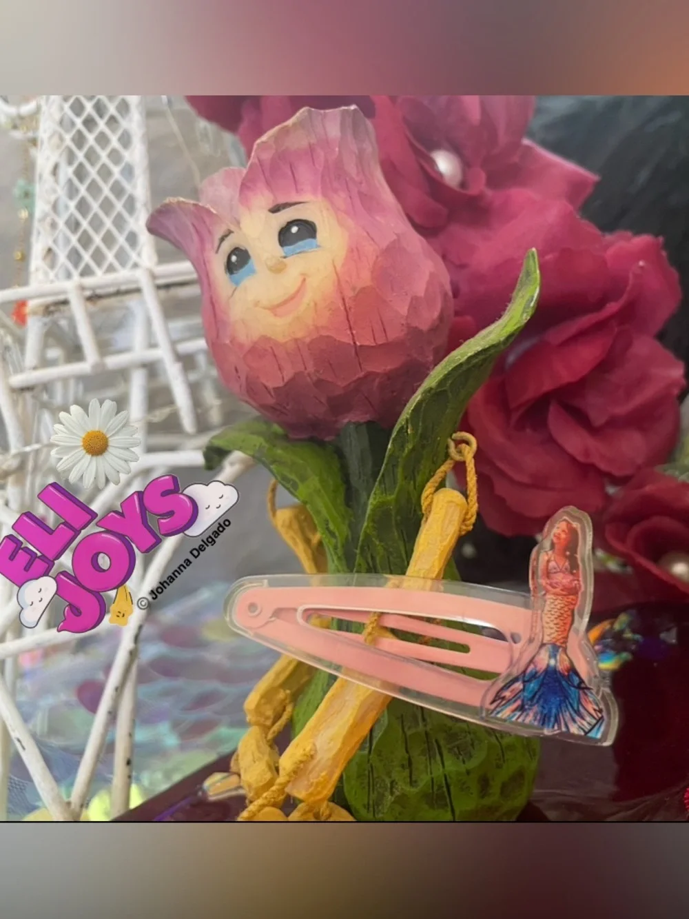 ELIJOYS Mermaid Princess ©️ JD Snap Hair Clip pastel pink OS